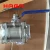 Import High Quality Stainless Steel 304/ 316 Female Thread 3 PC Ball Valve from China