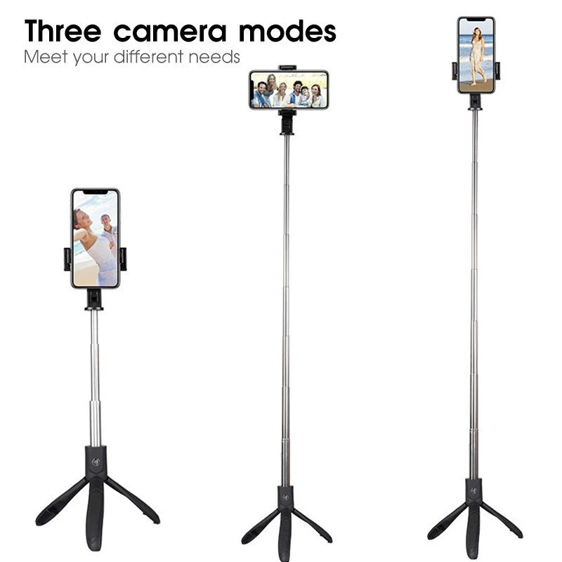 High Quality Wireless Bluetooth Phone Selfie Stick Tripod With Remote Palo Selfie Extendable Foldable Monopod