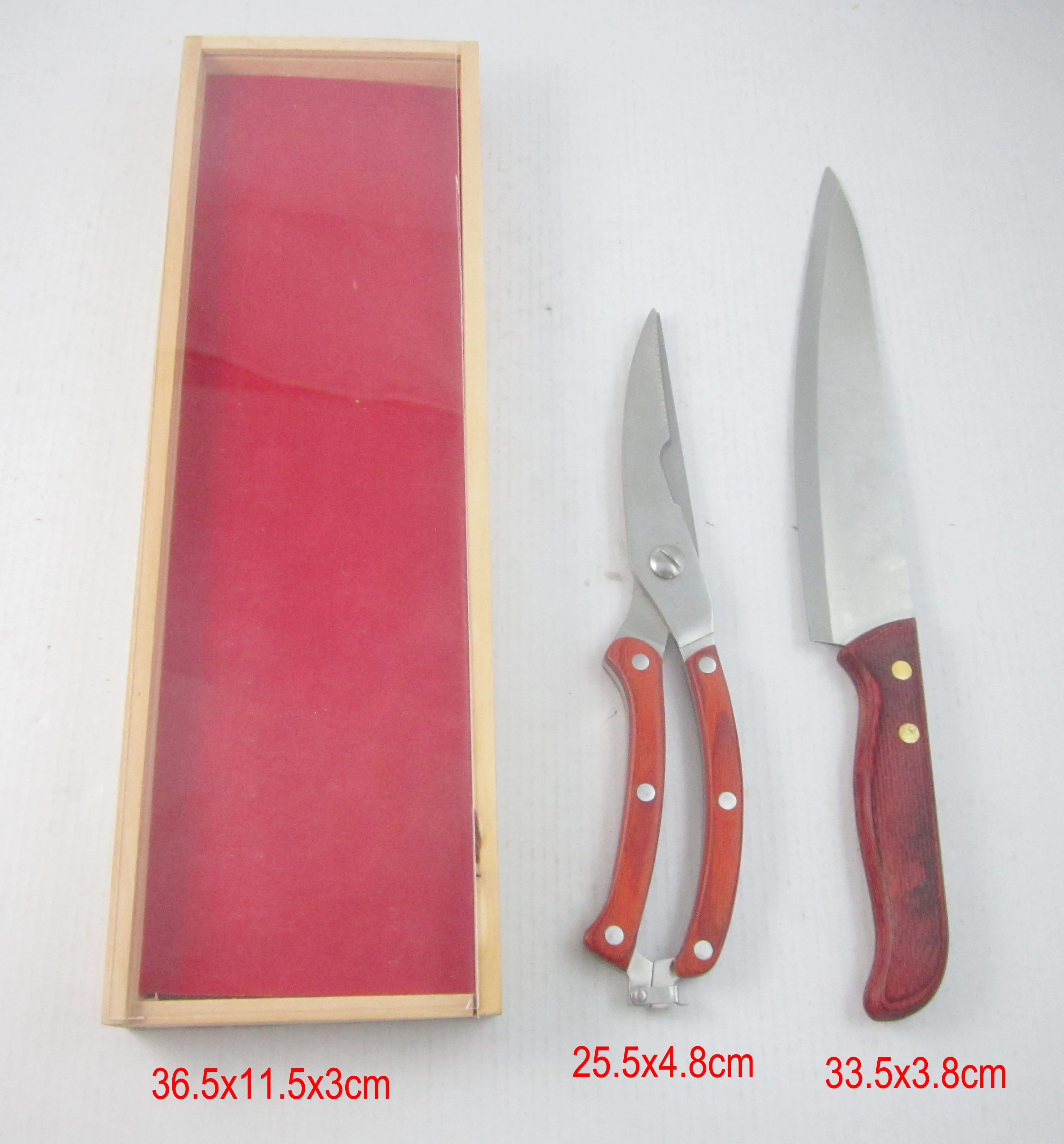 High Quality Wooden Handle Kitchen Scissor