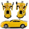 High Quality Yellow Transforming rc Toy Car Deformation Robot, Remote Control Toys cars