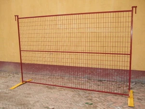 High visibility movable Canada market temporary fence/powder coated temporary fence for sale