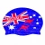 Import Highly quality hot selling country flag silicone swim cap for adult from China