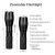 Import Hight Quality A100 XM-L2 High Lumens Waterproof Tactical Flashlight Zoomable LED Flashlight with Rechargeable Battery from China