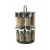 Import HLS1012 Double-Layers Black Spice Jars New Design Plastic Spice Racks from China