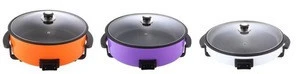 home appliances electric cooking skillet with non-stick coating electric pizza maker baking pan roasting pan WD-479