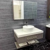 Honsoar 45 Inch Wall Washbasin Commercial Bathroom Double Sink Bathroom Vanity Cabinets Box Modern Graphic Design 5 Years