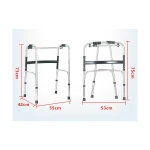 Hospital equipment lightweight standing frame walking aid rehabilitation walker frame for disabled