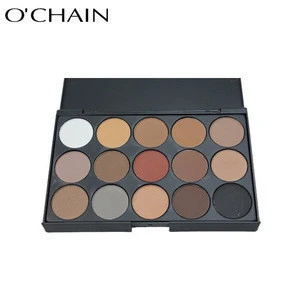 Hot sale 15 colors shinning make up cosmetics eyeshadow palette