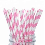 Hot sale biodegradable bar thick paper straw