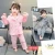 Import Hot Sale Children Clothing Indoor Long-Sleeved Little Bear Printed Little Girl Clothes Set from China