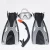 Import Hot Sale High Quality Training Three-Piece Silicone Adult Adjustable Swimming Long Fins from China