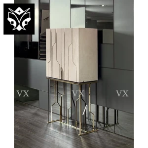 Hot Sale Luxury Modern High Quality Dining Room Furniture Glass Wine Cabinet