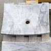 Hot Sale Modern Bianco Carrara Stone Wash Basin Carrara Marble Sink