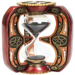Hot Sale Personalized Handmade Polyresin Metallic Gears & Hourglass Style