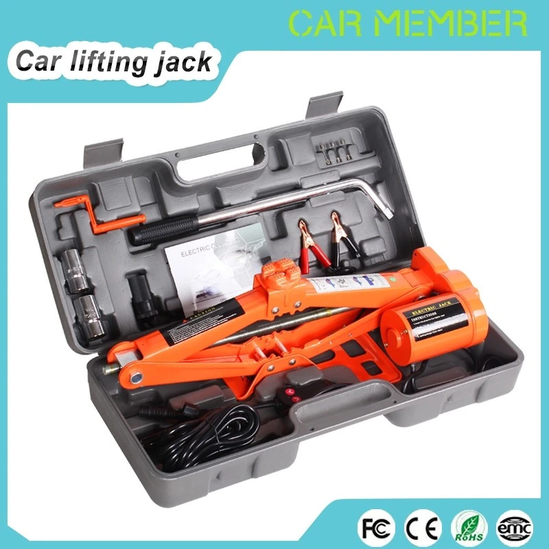 Hot Sale Portable 12v Automatic car floor jack and impact wrench electric hydraulic car jack and wrench Quick Repair