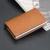 Import Hot Sale PU Leather RFID Blocking Button Pop Up Slim Aluminum Case Business Bank ID Credit Card Holder from China