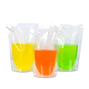 hot sale recyclable drink beverage baby juice milk food packaging bag with spout stand up bags