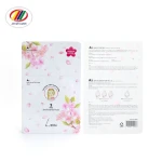 Hot sale small facial mask skin care cream packing pouch zipper plastic bag Mylar Bags for Facial Sheet Mask