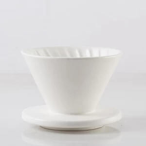 Hot sale V60 Style Coffee Filter Cup pour over coffee ceramic dripper