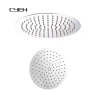 Hot sales cheap price top shower 3MM  stainless steel round different size available thin Bathroom Shower Mixer Shower Head