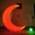 Hot sell garden lamp led illuminated rgb color changing half moon light remote outdoor decorative bottom fixed landscape light