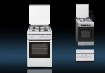 Hot sell gas burner electric hotplate multi function free standing oven