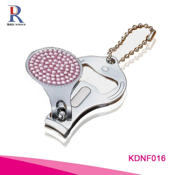 Hot sell wholesale nail clipper diamond studded stainless steel rotary nail clipper