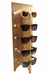 Hot Selling Bamboo Sunglasses Rack Sunglasses Display Eyewear Display