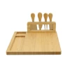 Hot Selling Custom Charcuterie Cutting Board Set Bamboo Cheese Wooden Chopping Block With Cheese Knife And Fork