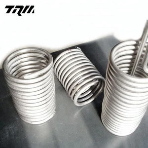 Hot Titanium Water Cooling Coils heat exchanger for price per kg
