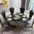 Hotel furniture marble dining table set modern dining table with restaurant chairs DT009
