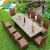 Import Hotel modern design stunning wicker rattan dining table and chair from China