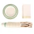 Import HRC175 gold rim rose golden silvery wedding party dinner/dinnerware/tableware set including wooden spoon fork knife plate cup from China