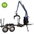 hydraulic  dump trailer for atv in car trailer with crane grapple winch for walking tractor