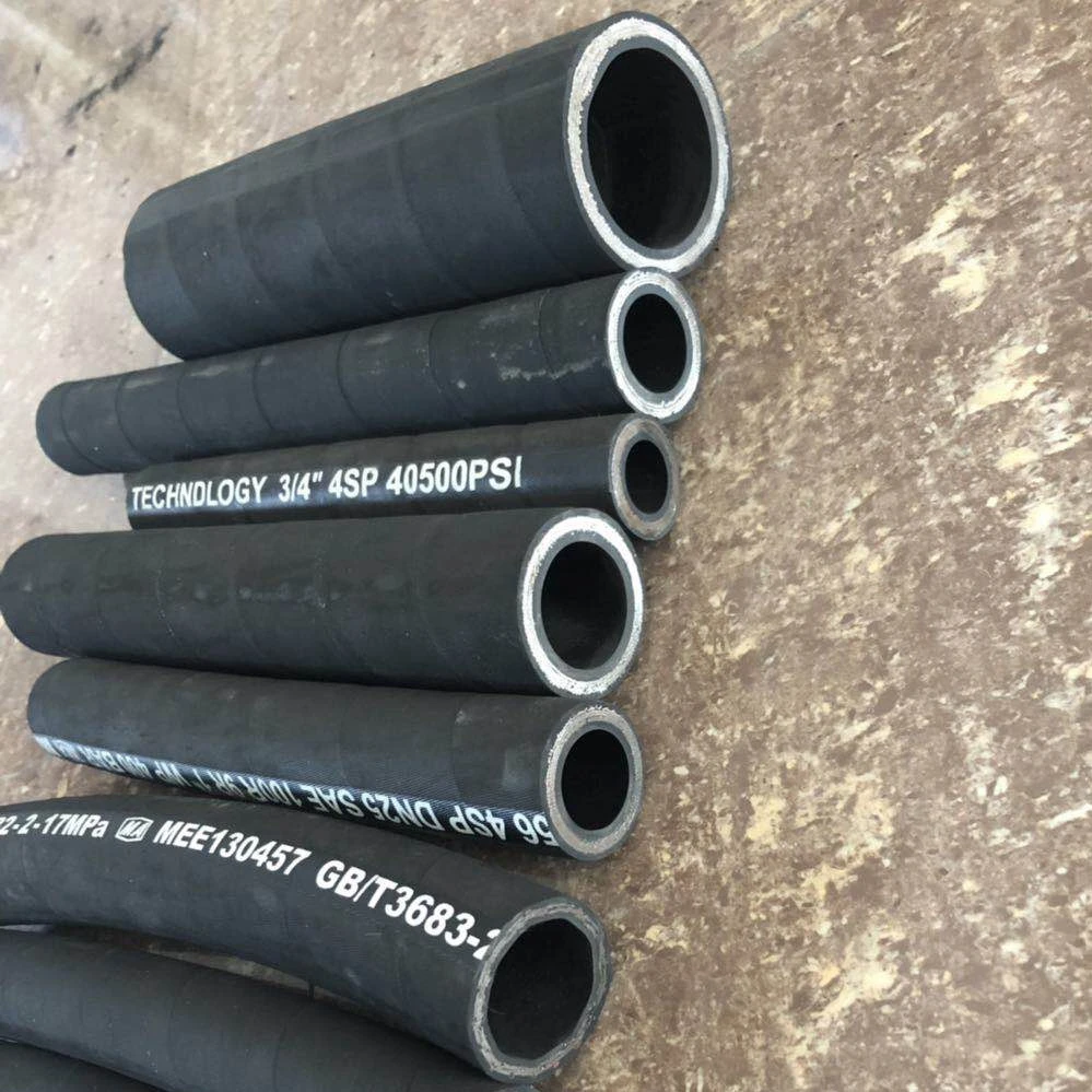 hydraulic high quality flex durable bendy high resistant  pressure air discharge steam industrial  rubber hose
