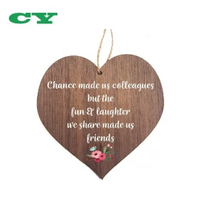 Im Lucky My Friend Is You Wooden Hanging Heart Friendship Gift Best Friends Plaque