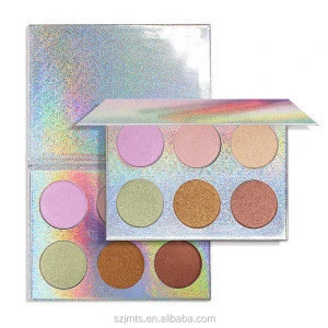 Improved formula matte shimmer highlight highlighter palette private label with high quality maquillaje iluminadores
