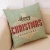 Import In Stock Christmas Stylish Linen Printing Santa Pillow Case Cushion Cover from China