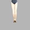 In-stock ready to ship free samples unisex FOOTED LIGHT SUNTAN high elastic ballet training dance tights WITH CROTCH