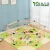 Import Indoor Solid Wood Childrens Game Fence Folding Baby Crawl Playpens Activity Play Yards Baby Wood Safety Fence Playpen with Door from China