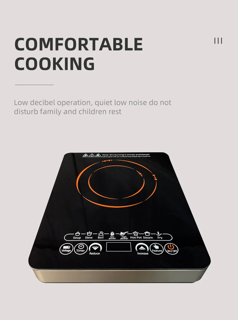 Induction hob cookerHigh quality can be OEM cooking appliances 2200W induction cooktop