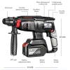 Industrial cordless Electric hammer drills