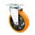 Import Industrial PVC plastic Furniture Handcart Medium duty Plate Swivel casters wheels from China