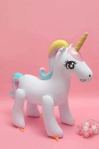 Inflatable Unicorn Sprinkler Water Toys Summer Vacation Fun Cute for Kids Lawn Giant