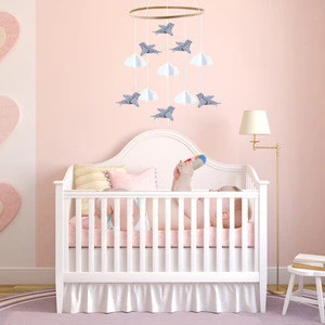 ins  style boys girls birds felt baby crib mobile hanger wooden for baby playing