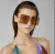 Ins Style Newest Eyewear fashionable Shades Unisex Sun Glasses 2020 Rimless Square Oversized Women Sunglasses