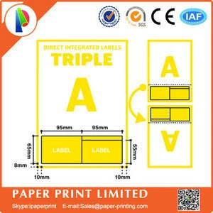 integrated labels a4 paper/a4 label sticker paper/label paper