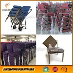 Interlocking church chair for church furniture