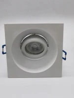 IP20 Anti-glare Gu10 Led Downlight Housing Adjustable Indoor Ceiling Light Fitting Embedded Aluminum Tiltable Spotlight Fixture