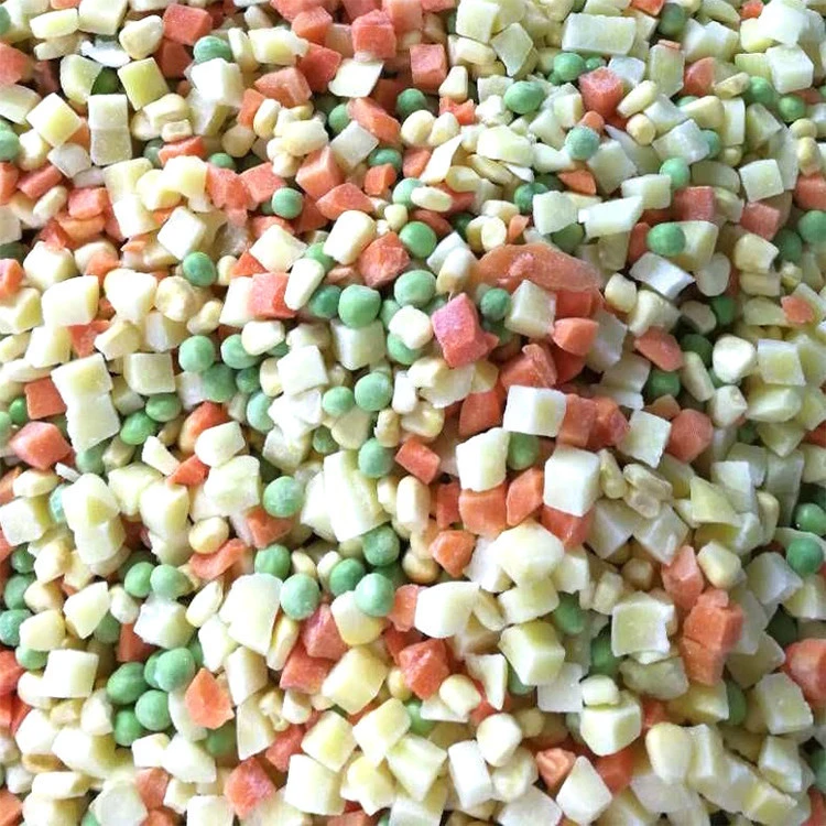 IQF mixed  frozen vegebles green peas sweet corn carrot 1:1:1